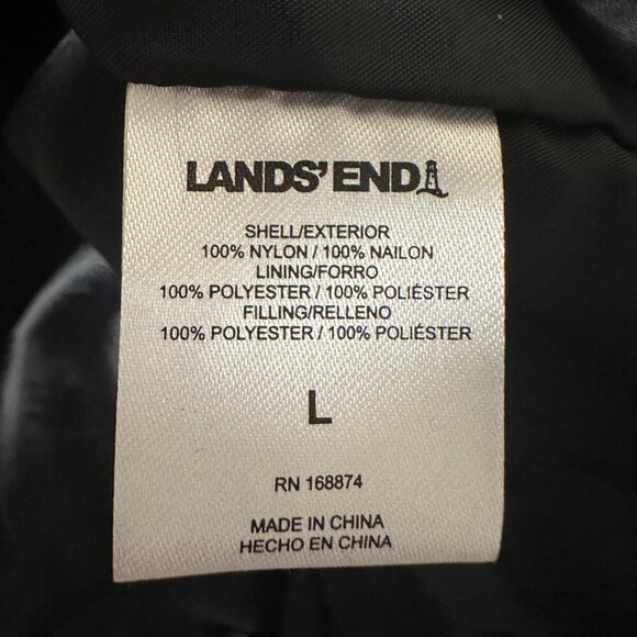 Lands' End Women's 3-in-1 Systems Jacket & Vest Size L Black Water Resistant NEW - Picture 7 of 15